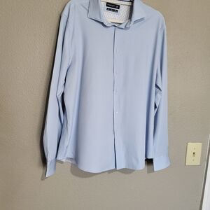 Denim & Flower Mens Wrinkle Free Shirt  Stretch Slim Fit Button-Up XL